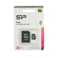 Silicon Power Elite 8GB MicroSD memóriakártya+adapter memóriakártya