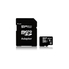 Silicon Power Elite 8GB UHS-I MicroSDHC kártya + adapter (SP008GBSTHBU1V10SP) memóriakártya