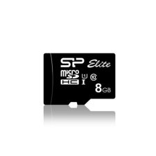 Silicon Power MicroSD kártya - 8GB microSDHC Elite UHS-1 U1 + adapter memóriakártya