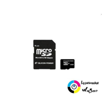 SILICON Power microSDHC 8GB CL10 + SD adapter memóriakártya