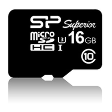 Silicon Power microSDHC Superior UHS-I(U3) 16GB memóriakártya