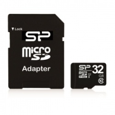 Silicon Power Silicon Power MicroSD kártya - 32GB microSDHC Class10 + adapter memóriakártya