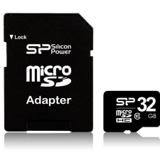 Silicon Power Standard 32GB MicroSDHC 10 MB/s SP032GBSTH010V10SP memóriakártya