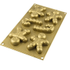 Silikomart szilikon forma, mézeskalács és cukorka, arany