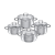 Silit WMF Silit Toskana Topf-Set Stainless steel