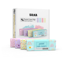 SILKA Radír, cuki, pasztell, 20 db/display Silka radír
