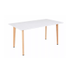  Silla 120 cm szögletes étkezőasztal fehér