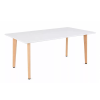  Silla 150 cm szögletes étkezőasztal fehér