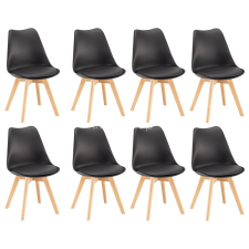 Silla étkezőszék 8 db fekete színben bútor