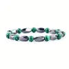 Silver Star Opalstone női karkötő, Hematite Syn.Malachite, 23 cm