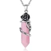 Silver Star Southbreeze női nyaklánc, rózsa, Rose Quartz, 45 cm