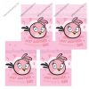 SilverBall Angry Birds pink 2. osztályos vonalas 4 db-os füzetcsomag, A5/16-32