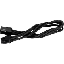 Silverstone 6-Pin-PCIe hosszabbító 25cm - Fehér kábel és adapter