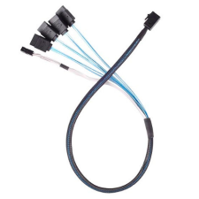 Silverstone CPS05-RE 0,6 M Fekete kábel és adapter