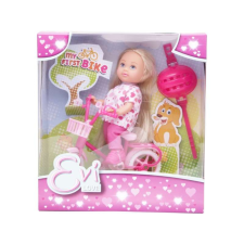 Simba: Évi Love baba biciklivel - 12 cm, többféle baba