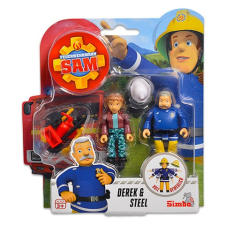 Simba Sam, a tűzoltó: 2 darabos figura - Derek és Steele játékfigura