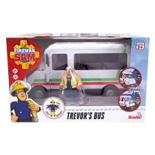 Simba Sam a tűzoltó Busz játékszett Trevor figurával autópálya és játékautó