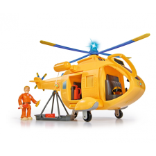 Simba Sam a tűzoltó: Wallaby 2 helikopter Tom figurával autópálya és játékautó