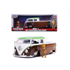 Simba Toys A Galaxis őrzői játékautó figurával - Groot és Volkswagen 1963 Bus Pickup 1:24 - Marvel autópálya és játékautó