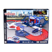 Simba Toys Majorette Creatix Dacia szervíz központ 3 kisautóval autópálya és játékautó