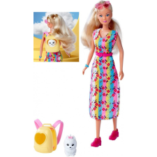 Simba Toys Steffi Love - Steffi barbie baba kiskutyával és hordozóval baba