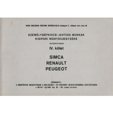  Simca Renault Peugeot antikvárium - használt könyv