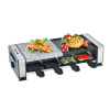 Simpex Basic SRGS 1200 félkőlapos 1200W elektromos 8 személyes raclette grill, raklett grillsütő osztott sütőlappal