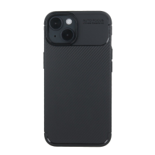 Simple Black Apple iPhone 14 Carbon Black TPU - Fekete tok és táska