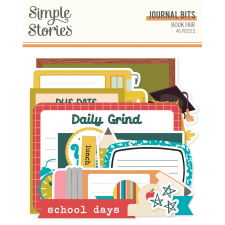 Simple Stories Book Fair Kivágatok Journal Bits & Pieces 1 csomag matrica