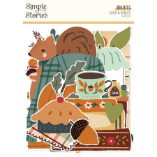 Simple Stories Cider & Donuts Kivágatok Big Bits & Pieces 1 csomag matrica