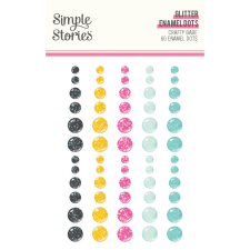 Simple Stories Crafty Babe Díszítőelem Enamel Dots 1 ív dekorációs kellék