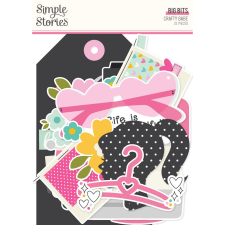 Simple Stories Crafty Babe Kivágatok Big Bits & Pieces 1 csomag matrica