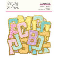Simple Stories Crafty Things Kivágatok Alpha Bits & Pieces 1 csomag matrica