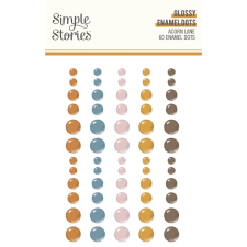 Simple Stories Díszítőelem - Enamel Dots - Acorn Lane (1 ív) dekorációs kellék