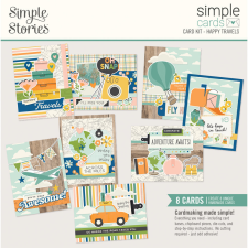 Simple Stories Happy Travels Kivágatok Simple Cards Kit 1 csomag matrica