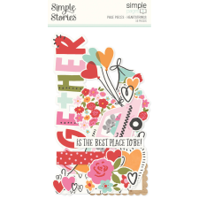 Simple Stories Heartstrings Kivágatok Simple Pages Pieces 1 csomag matrica