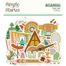 Simple Stories Kivágatok - Bits & Pieces - Trail Mix (1 csomag) matrica