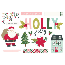 Simple Stories Kivágatok , Holly Jolly / Simple Stories Simple Pages (1 csomag) matrica
