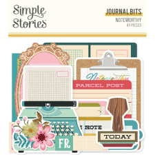 Simple Stories Kivágatok - Journal Bits & Pieces - Noteworthy (1 csomag) matrica