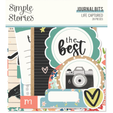 Simple Stories Kivágatok , Journal Bits / Simple Stories Life Captured (1 csomag) matrica
