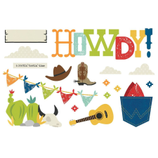 Simple Stories Kivágatok , Pieces Howdy! / Simple Stories Simple Pages (1 csomag) matrica