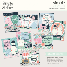 Simple Stories Kivágatok - Simple Cards Kit - Winter Wonder (1 csomag) matrica