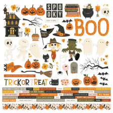 Simple Stories Matrica 12" (30 cm) - Cardstock Stickers - FaBOOlous (1 ív) matrica