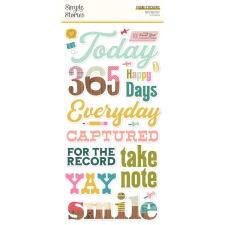 Simple Stories Matrica - Foam Stickers - Noteworthy (2 ív) matrica