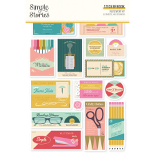 Simple Stories Matrica - Sticker Book - Noteworthy (12 ív) matrica