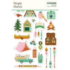 Simple Stories Matrica - Sticker Book - Trail Mix (12 ív) matrica