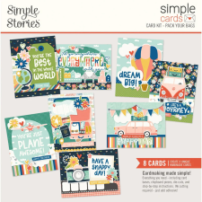 Simple Stories Pack Your Kivágatok Simple Cards Kit 1 csomag matrica