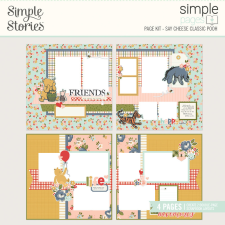 Simple Stories Say Cheese Classic Pooh Kivágatok Simple Pages Kit 1 csomag matrica