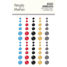 Simple Stories Say Cheese Galaxy Díszítőelem Enamel Dots 1 ív dekorációs kellék