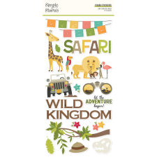 Simple Stories Say Cheese Wild Matrica Foam Stickers 2 ív matrica
